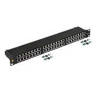 Патч-панель Lanmaster LAN-PPC48S5E 19" 1U 48xRJ45 кат.5E STP