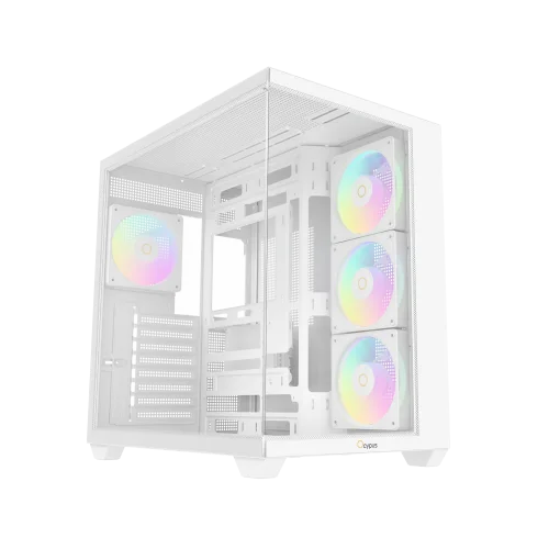 Корпус Компьютер без блока питания/ Case Ocypus Gamma C74 WH ARGB, Midi-Tower, TG, 4x120mm ARGB, 2xUSB-A 3.0 + 1xUSB-C 3.1, ATX, mATX, mITX White (GAMMA-C74-WHD400XX-GL)