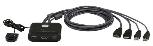 ATEN 2-Port USB FHD HDMI Cable KVM Switch (CS22HF-AT)