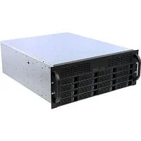 Procase ES416S-SATA3-B-0 черный 4U 16 SATA3/SAS 6Gb hotswap HDD,глубина 550мм,MB 9.6"x12", без Б/П