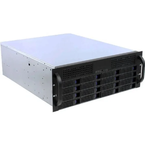 Procase ES416S-SATA3-B-0 черный 4U 16 SATA3/SAS 6Gb hotswap HDD,глубина 550мм,MB 9.6x12, без Б/П