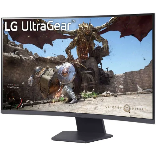 Монитор 31.5 LG 32GS60QC-B Black (VA, 2560x1440, HDMI+HDMI+DP, 1 ms, 178°/ 178°, 300 cd/ m, 3000:1, 180Hz, Curved 1000R) (32GS60QC-B.ARUZ (ARUQ)) фото 2