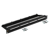 Патч-панель Lanmaster LAN-PPN24U6A 19" 1U 24xRJ45 кат.6A UTP