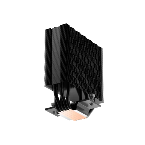 Кулер для процессора/ CPU Cooler PCCooler RT500 Digital BK (240W, 4-pin PWM, LED temp., 152mm, Al/Cu, 5x6mm, 1x120mm, 73.32CFM, 34.9dBA, 2200RPM, S: 1851/1700/1200/115X, AM5/AM4, black) фото 5