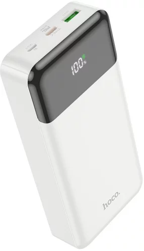 Мобильный аккумулятор Hoco J102A Cool figure 20000mAh QC/ PD 20W 5A USB-A/ USB-C белый (J102A COOL FIGURE WHITE)
