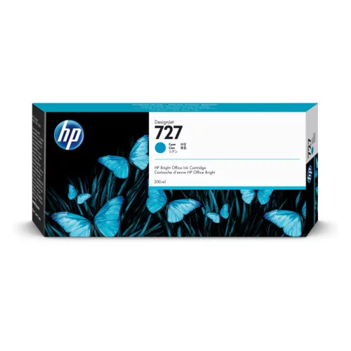 Картридж/ HP 727 300-ml Cyan DesignJet Ink Cartridge (F9J76A)