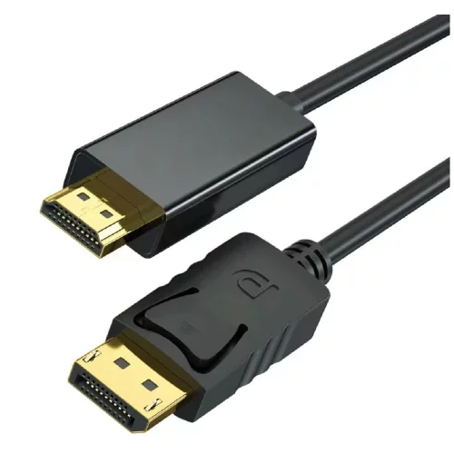 Bion Кабель DisplayPort - HDMI, 20M/ 19M, однонаправленный конвертор сигнала с DisplayPort в HDMI, экран, 2м, черный [BXP-CC-DP-HDMI-020]