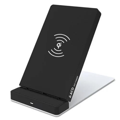 БЗУ (ACD-W102Q-F1B) 10Вт, беспроводная Qi, 2-катушки с QC, 5В/ 2А ~ 9В/ 1,8А RTL