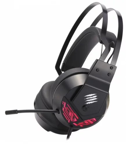 Игровые наушники Mad Catz F.R.E.Q. 4 чёрные 7.1, USB, RGB подсветка, 50 мм неодимовые магниты, 32 Ом, 20 ~ 20000 Гц, микрофон (AF13C2INBL000-0)