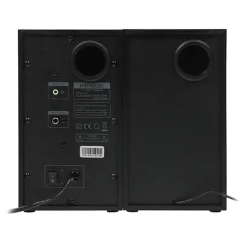 MICROLAB B70 черный {20 Вт, Распределение: 1,5 Вт x 2 RMS, Гармонические искажения: 10 %, 1 Вт на 1 кГц, Диапазон частот: 100 Гц - 18 кГц, Отношение сигнал/ (B70#NTL) фото 3