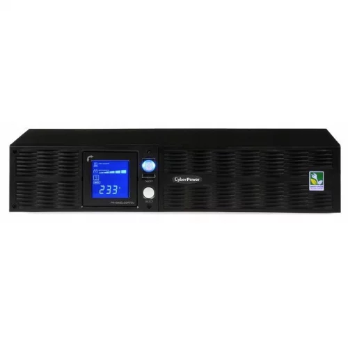 ИБП CyberPower PR1500ELCDRT2U, Rackmount, Line-Interactive, 1500VA/1350W, 8 IEC-320 С13 розеток, USB&Serial, RJ11/RJ45, SNMPslot, LCD дисплей, Black, 0.5х0.6х0.3м., 30.2кг./ UPS Line-Interactive CyberPower PR1500ELCDRT2U 1500VA/1350W USB/RS-232/Dry/EPO/SN