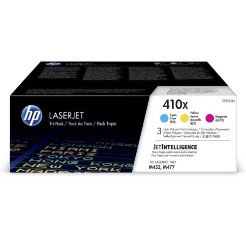 Тонер-картридж набор из 3 шт/ HP 410X 3-pack High Yield Cyan/Magenta/Yellow Original LaserJet Toner Cartridges (CF252XM)