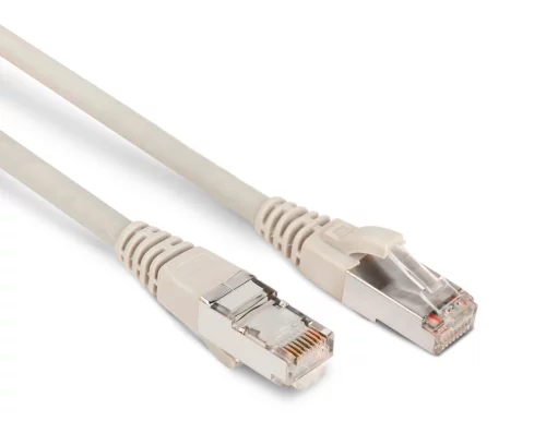 Патч-корд Hyperline PC-LPM-STP-RJ45-RJ45-C6-1M-LSZH-GY PC-LPM-STP-RJ45-RJ45-C6-1M U/ FTP инд. экран пар RJ-45 вил.-вилка RJ-45 кат.6 1м серый LSZH (уп.:1шт) 26AWG