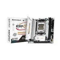 Материнская плата MAXSUN MS-eSport B650ITX WIFI ICE, AM5, B650, 2*DDR5, 2*SATA 3.0, 2*M.2, USB 3.2, USB 2.0, Type-C, 1*PCIE 16, 1*PCIE 1, HDMI+DP, ITX