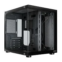 Ginzzu V100 закаленное стекло 1*USB 3.0,1*USB 2.0, AU mATX (V100#NTL)