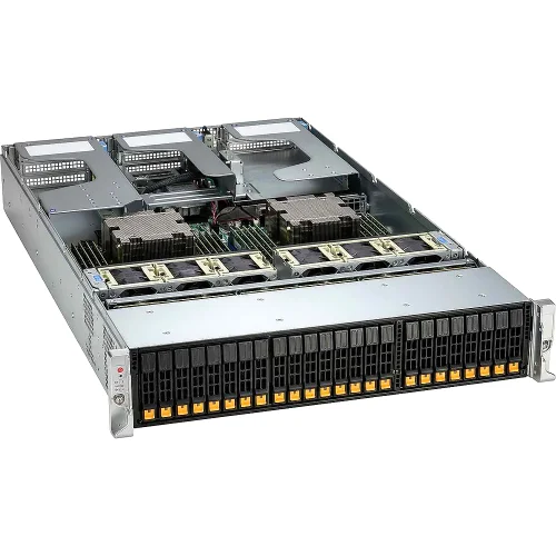 Платформа для сервера/ Supermicro Server AS-2126HS-TN 2U (2x AMD EPYC 9004/9005 / 24x DDR5 RDIMM / 16x Hs 2.5 NVMe/SATA*/SAS*/ 6x PCIe 5.0 / no LAN / 2x 1600W Power) (16 NVME config) фото 3
