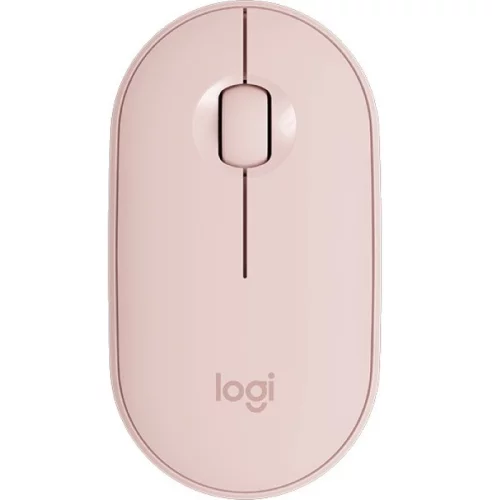Мышь LOGITECH M350 Pebble розовая беспроводная Bluetooth, USB, 3 кн., 1000 dpi, 1 x AA, (910-005575)