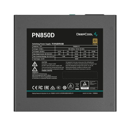 Блок питания Deepcool PN850D R-PN850D-FC0B-EU-V2 (R-PN850D-FC0B-EU-V2/R-PN850D-FC0B-EU) фото 3