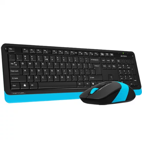 Клавиатура + мышь A4Tech Fstyler FG1010, Wireless, 2.4G, USB, 1200-1600-2000dpi, 4But, Multimedia (FG1010 BLUE) фото 2