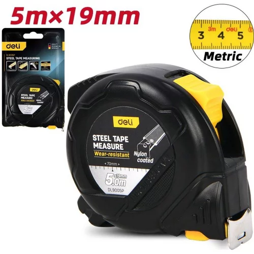 Рулетка Deli DL9005P 5м*19мм