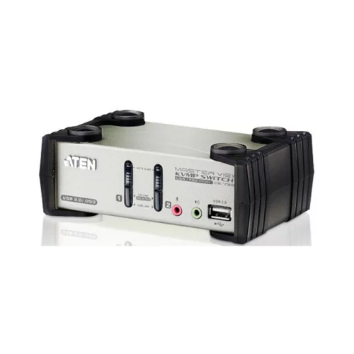 Переключатель консоли электронный, 2 порта PS/ 2/ 2 Port USB2.0 KVMP Switch with OSD (CS1732B)