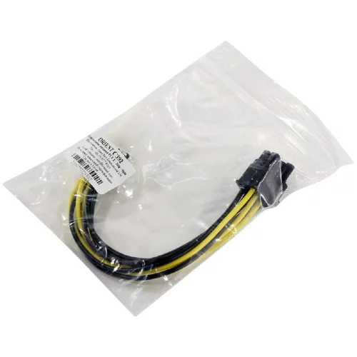 ORIENT C392, Переходник питания для PCI-Ex видеокарт 2 x Molex 4pin (M) -] 8pin (6pin+2pin) фото 2