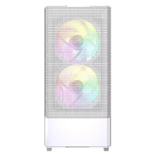 Powercase Mistral AY3W ARGB, Tempered Glass, 2x 140mm +1x 120mm ARGB Fans, белый, ATX (CMAYW-A3) фото 2
