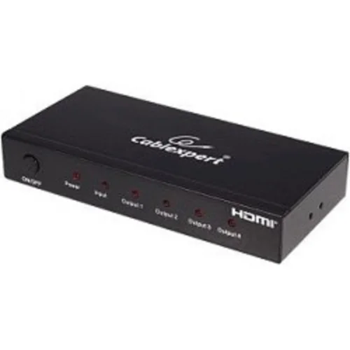 Gembird DSP-4PH4-02 Разветвитель HDMI Cablexpert, HD19F/ 4x19F, 1 компьютер => 4 монитора, Full-HD, 3D, 1.4v