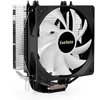 Exegate EX295003RUS Кулер ExeGate Dark Magic EE400XL-PWM.ARGB (Al+Cu, черное покрытие, 4 тепл.трубки, LGA775/ 1150/ 1151/ 1155/ 1156/ 1200/ 1700/ AM2/ AM2+/ AM3/ AM3+/ AM4/ AM5/ FM1/ FM2/ 754/ 939/ 940, TDP 125W, Fan