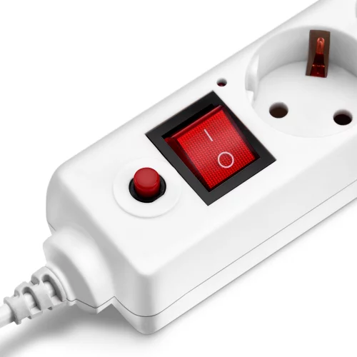 Сетевой фильтр Buro 600SH-1.8-UPS-W 1.8м (6 розеток) белый (коробка) фото 3