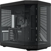 Корпус без блока питания/ Case HYTE Y70, Midi-Tower, TG, no fans, 2xUSB-A 3.2, 1xUSB Type-C, E-ATX, ATX, mATX, mITX Black (CS-HYTE-Y70-B)