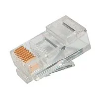 Коннектор RJ-45, UTP, Кат.5e, универсальный, уп-ка 100 шт. LAN Union (ЛЮ-КНР-45.5E.10)