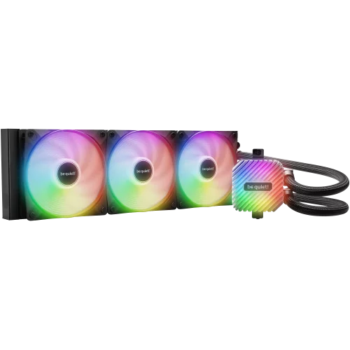 Водяное охлаждение для процессора/ Water Cooling System be quiet! LIGHT LOOP 360mm (250W, 360mm, Black, ARGB/ Fans: 3x120mm, 61.8CFM, 36.8dBA, 2100RPM/ Pump 2900RPM, Rad thickness 27mm/ S: 1851, 1700, (BW022)