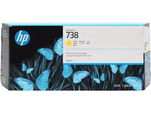 Картридж/ HP 738 300-ml Yellow DesignJet Ink Cartridge (676M8A)