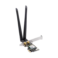 Адаптер Wi-Fi/ 3000Mbps Wi-Fi 6 / Bluetooth 5.0 PCI Express Adapter, Intel AX200 module, 2T2R, 2402Mbps at 5GHz + 574Mbps at 2.4GHz, 802.11ax/ac/a/b/g/n, 2 detachable antennas, Ver 1.0 (WE3000)