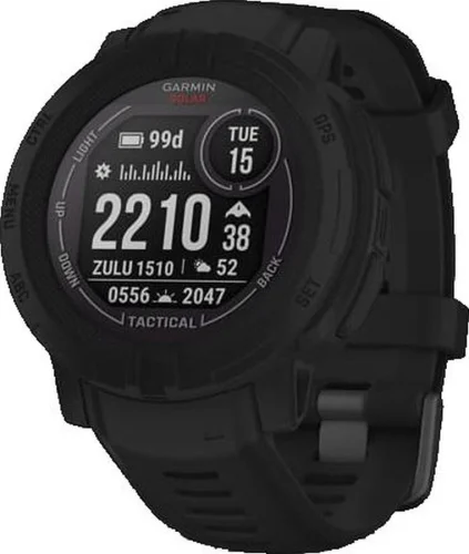 Смарт-часы Garmin Instinct 2 Solar 45мм 0.9 AMOLED корп.черный рем.черный (010-02627-03)