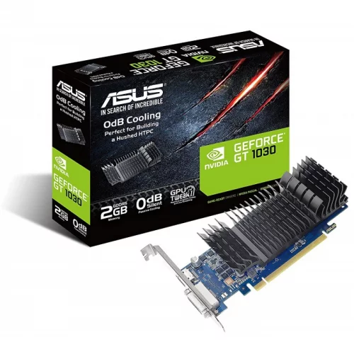 Видеокарта/ VGA ASUS NVIDIA GeForce GT 1030 2GB, GDDR5/64-bit, PCIe 3.0, 1xDVI-D, 1xHDMI 2.0, 2-slot 90YV0AT0-M0NA00 фото 2