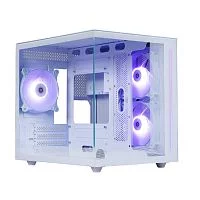 Defender Корпус компьютерный NovaCube белый,mATX,3fan,switch&M/ BSync (25104)