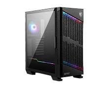 Корпус ПК без блока питания/ Case MSI MPG VELOX 100P AIRFLOW, Midi-Tower, TG, 1x120mm ARGB + 3x120mm, 2xUSB-A 3.0, 1xUSB 3.2 Type-C, ATX, mATX, mITX Black (306-7G18P26-HH9)