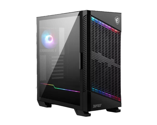 Корпус ПК без блока питания/ Case MSI MPG VELOX 100P AIRFLOW, Midi-Tower, TG, 1x120mm ARGB + 3x120mm, 2xUSB-A 3.0, 1xUSB 3.2 Type-C, ATX, mATX, mITX Black (306-7G18P26-HH9)