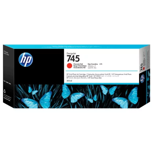 Картридж HP 745, хроматический красный / 300 мл (F9K06A) (F9K06A) Картридж/ HP 745 300-ml Chromatic Red Ink Cartridge (F9K06A)