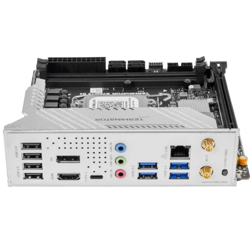 MAXSUN MS-Terminator B760ITX D4 WIFI V3 (Socket 1700, mini-ITX, 2*DDR4(64Gb), DP/HDMI, 4*SATA3, 2*M.2, 1xPCI-E 5.0 x16, 4*USB 3.2, 1*Type-C, LAN 1*2.5G, RTL) фото 3