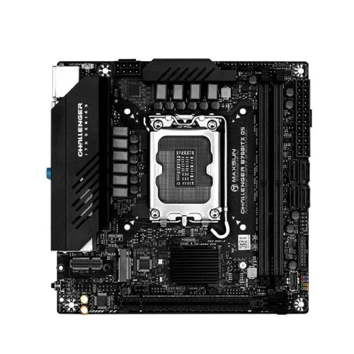 Материнская плата MAXSUN MS-Challenger B760ITX D5, LGA1700, B760, 2*DDR5, 4*SATA3, 2*M.2, 2*USB 3.2, 4*USB 2.0, 1*PCIEx16, 2*HDMI+2*DP, mITX фото 2