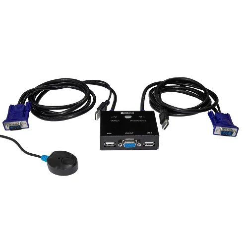 Коммутатор/ 2-портовый KVM-переключатель с портами VGA и USB (OKVM221/A1A)