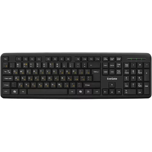 Exegate EX287138RUS Клавиатура ExeGate LY-405 (USB, 105кл., Enter большой, шнур 1,5м, черная, Color box) фото 2