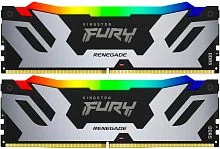 Память оперативная/ Kingston 64GB 6400MT/s DDR5 CL32 DIMM (Kit of 2) FURY Renegade RGB XMP (KF564C32RSAK2-64)