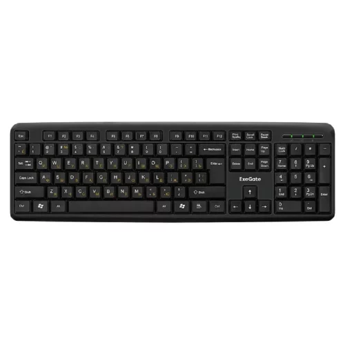 Exegate EX286204RUS Комплект ExeGate Professional Standard Combo MK120 (клавиатура влагозащищенная 104кл.+ мышь оптическая 1000dpi,3 кнопки и колесо прокрутки; USB,длина кабелей 1,5м,черный,ColorBox) фото 2