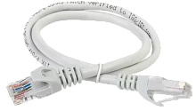 ITK Коммутационный шнур (патч-корд), кат.6 UTP, LSZH, 1м, серый (PC01-C6UL-1M)