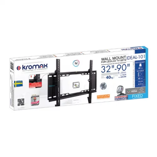 Кронштейн Kromax IDEAL-101 (24036) (24036) Кронштейн Kromax IDEAL-101 настенный для LED/LCD TV 32