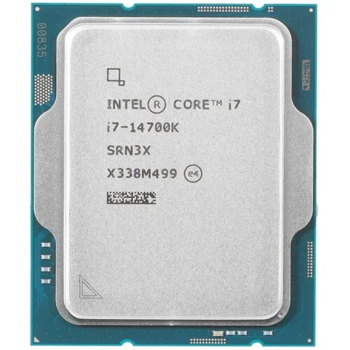 Процессор Intel Core i7-14700K (3.4GHz/ 33MB/ 20 cores) LGA1700 OEM, UHD770, TDP 125W, max 192Gb DDR4-3200 DDR5-5600 OEM (CM8071504820721SRN3X)